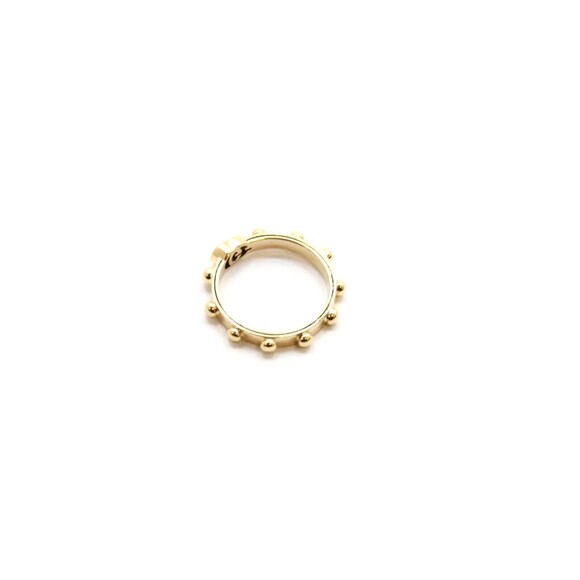 GUCCI YELLOW GOLD RUNNING GG RING 18KT SIZE 8 - Picture 4 of 5